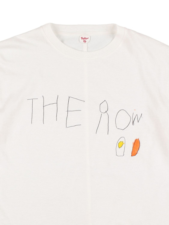 The Row: Camiseta boxy oversize de algodón orgánico - Blanco - kids-girls_1 | Luisa Via Roma