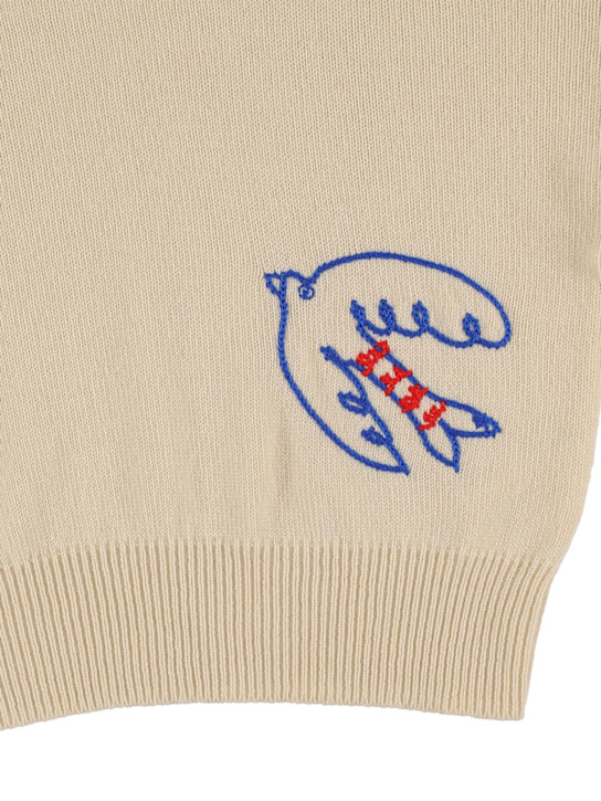 The Row: 羊绒针织毛衣 - 米黄色 - kids-girls_1 | Luisa Via Roma