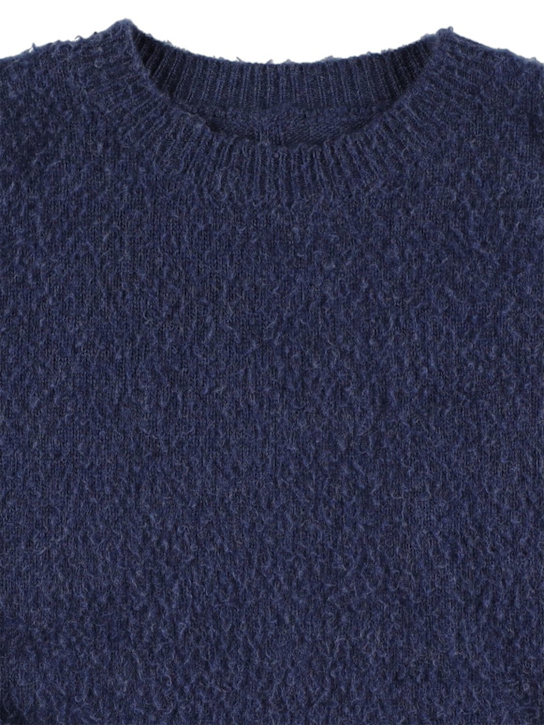 The Row: Suéter Bunny de punto de cashmere y seda - Azul Marino - kids-girls_1 | Luisa Via Roma