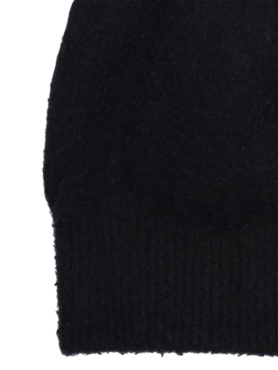 The Row: Cappello Elix in maglia di cashmere e lana - Nero - kids-girls_1 | Luisa Via Roma