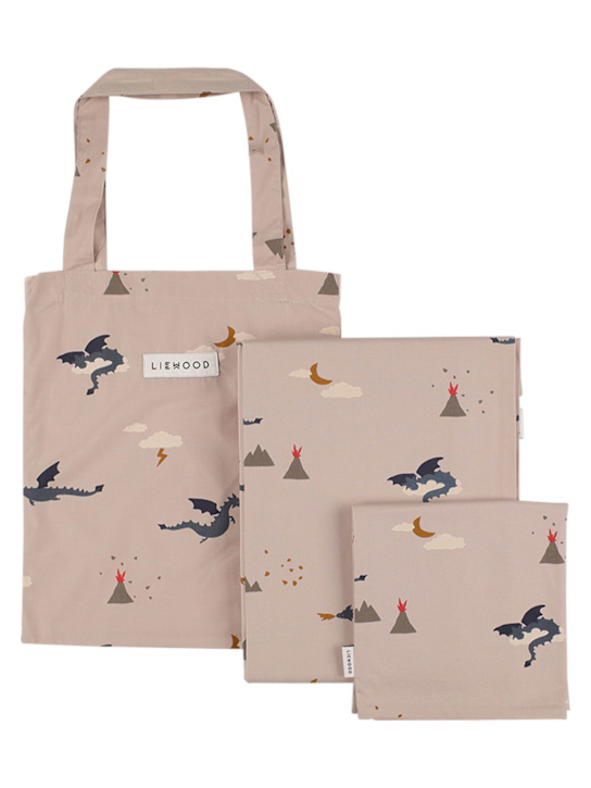 Liewood: Organic cotton duvet cover & pillow case - Multicolor - kids-boys_0 | Luisa Via Roma