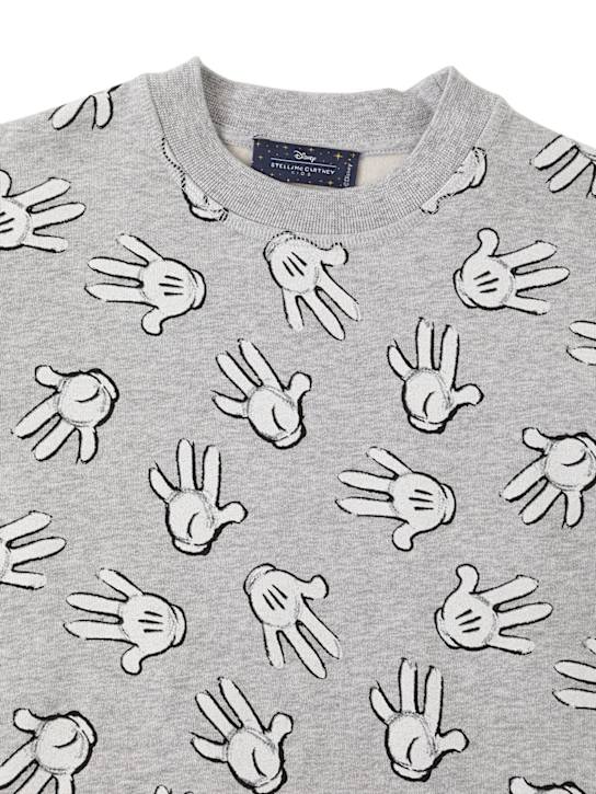 Stella McCartney Kids: BEDRUCKTER PULLOVER AUS BIO-BAUMWOLLE - Grau - kids-boys_1 | Luisa Via Roma