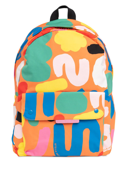 Stella Mccartney Kids: Printed recycled nylon backpack - kids-boys_0 | Luisa Via Roma