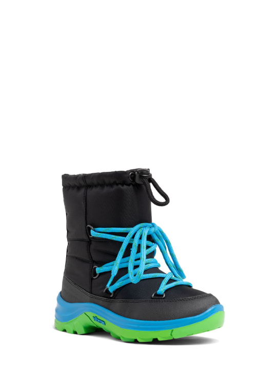 Stella McCartney Kids: ナイロンスノーブーツ - ブラック - kids-boys_1 | Luisa Via Roma