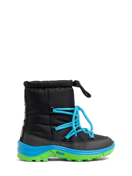 Stella McCartney Kids: ナイロンスノーブーツ - ブラック - kids-boys_0 | Luisa Via Roma