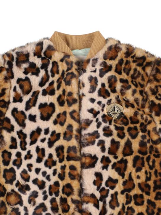 The Animals Observatory: 人工ファージャケット - ブラウン - kids-girls_1 | Luisa Via Roma