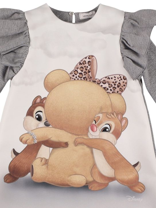 Monnalisa: Vestito Chip ‘n’ Dale stampato - Grigio - kids-girls_1 | Luisa Via Roma