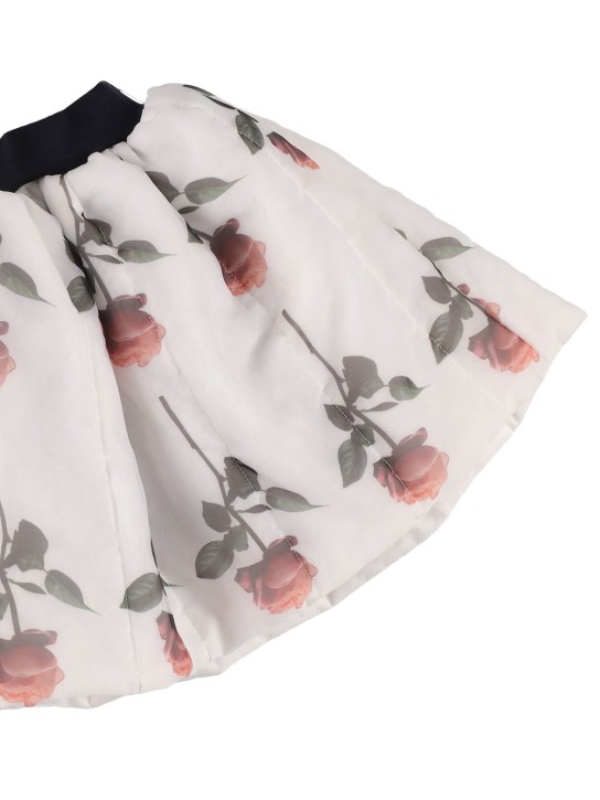 Caroline Bosmans: Roses print organza skirt - kids-girls_1 | Luisa Via Roma