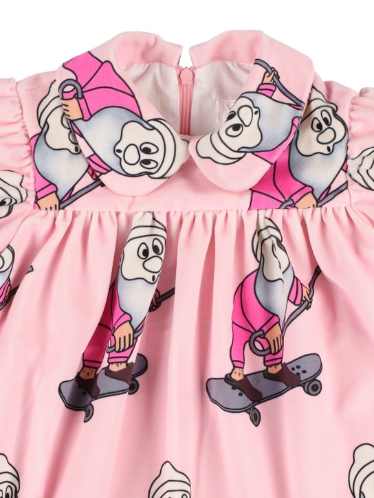 Caroline Bosmans: Gnome print velvet dress - kids-girls_1 | Luisa Via Roma