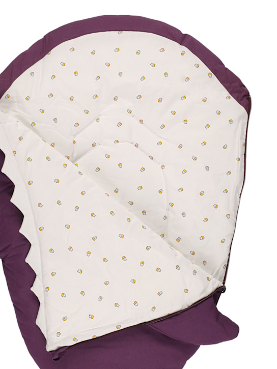 BABY BITES: Shark コットンベビースリーピングバッグ - パープル - kids-girls_1 | Luisa Via Roma