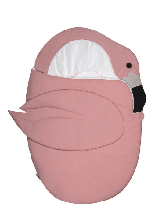 BABY BITES: Flamingo cotton baby sleeping bag - Pink - kids-girls_0 | Luisa Via Roma