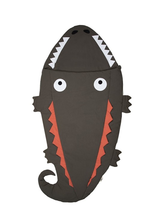 BABY BITES: Crocodile コットンスリーピングバッグ - ダークグリーン - kids-boys_0 | Luisa Via Roma