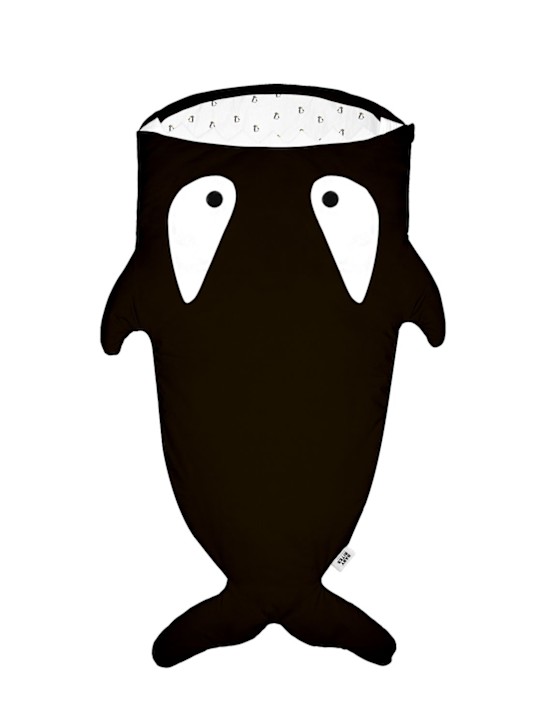 BABY BITES: Whale コットンスリーピングバッグ - ブラック - kids-boys_0 | Luisa Via Roma