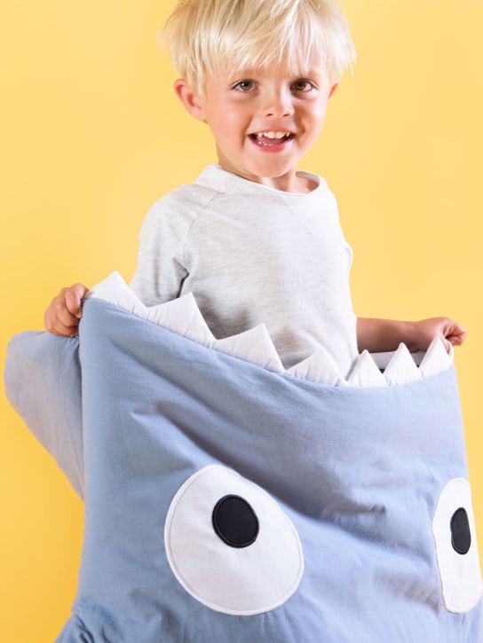 BABY BITES: Shark cotton sleeping bag - kids-boys_1 | Luisa Via Roma