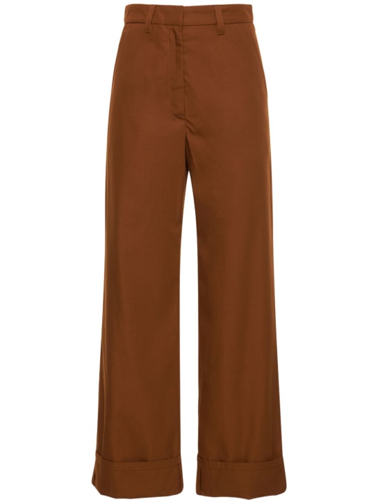 Relaxed casual cotton pants - Thumbnail 1