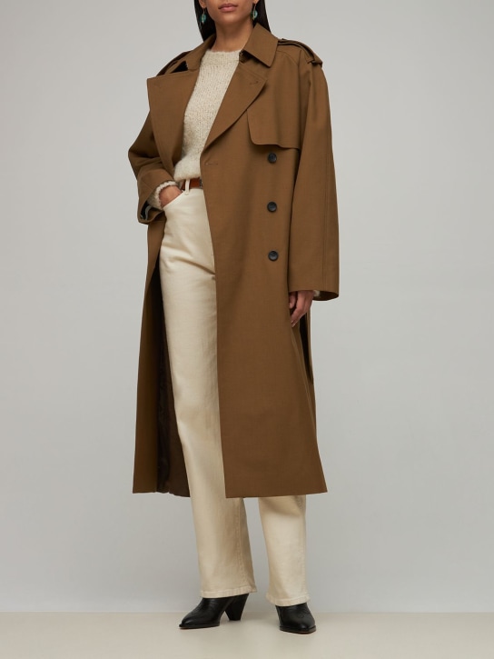 Isabel Marant: Jepson wool trench coat - women_1 | Luisa Via Roma