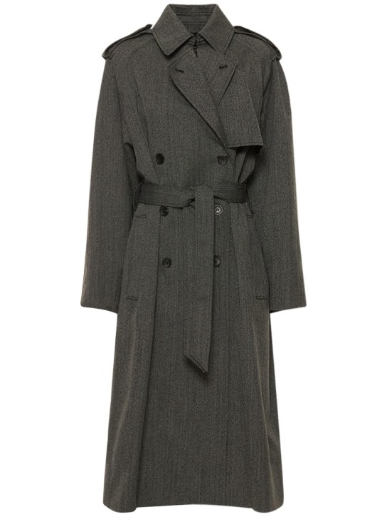 Isabel Marant: Jepson wool trench coat - women_0 | Luisa Via Roma