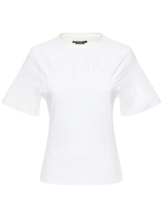 Isabel Marant: Zazie棉质平纹针织T恤 - women_0 | Luisa Via Roma