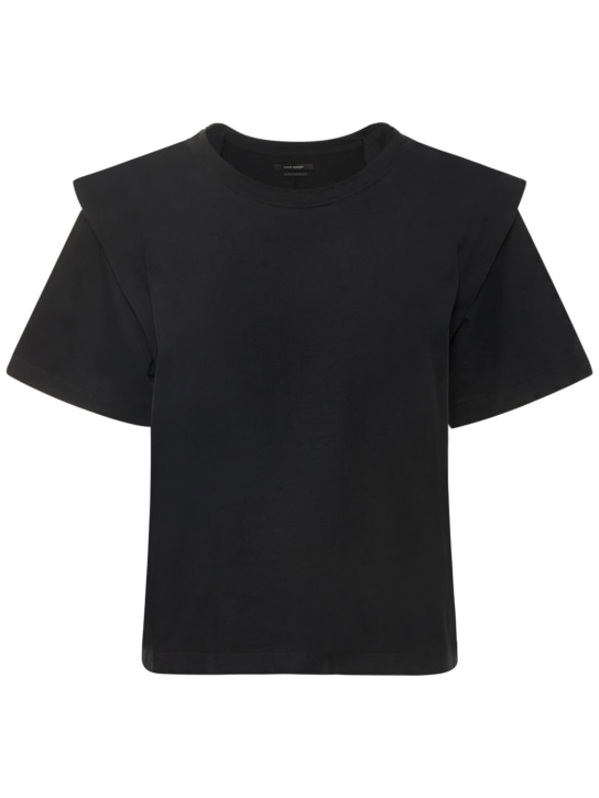 Isabel Marant: Camiseta Zelitos de jersey de algodón - women_0 | Luisa Via Roma