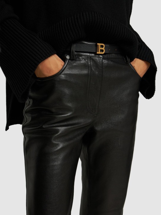 Balmain: レザーベルト 2cm - women_1 | Luisa Via Roma