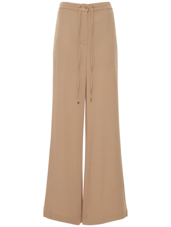 Rochas: Hose aus Satin - Beige - women_0 | Luisa Via Roma