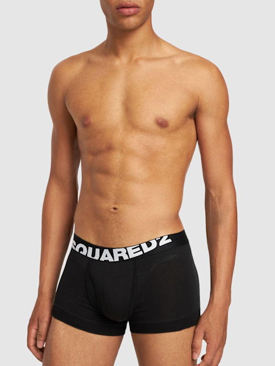 Dsquared2: Pack of 2 logo jersey boxer briefs - men_1 | Luisa Via Roma