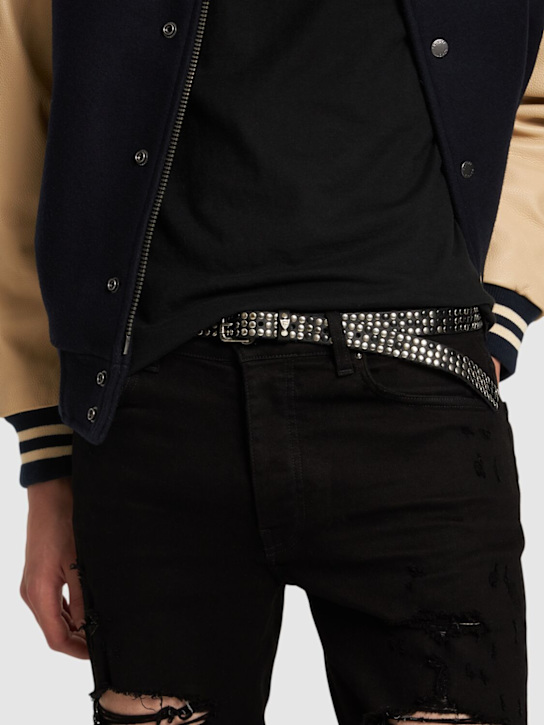 HTC Los Angeles: 2cm 3.000 studs leather belt - men_1 | Luisa Via Roma