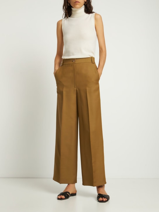 Michael Kors Collection: Cuello vuelto de punto de cashmere sin mangas - Blanco - women_1 | Luisa Via Roma