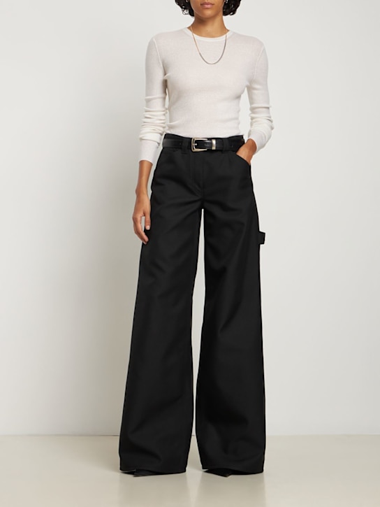 Michael Kors Collection: OBERTEIL AUS KASCHMIRSTRICK - Weiß - women_1 | Luisa Via Roma