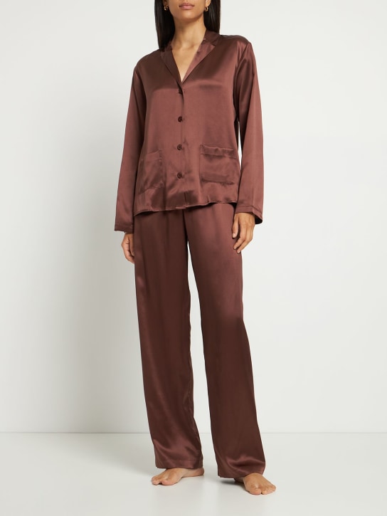 Satin silk pajamas - La Perla - Women | Luisaviaroma