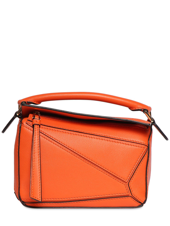 Loewe: Small Puzzle leather top handle bag - women_0 | Luisa Via Roma