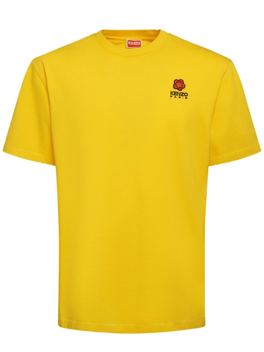 Kenzo Paris: Boke logo cotton jersey t-shirt - men_0 | Luisa Via Roma