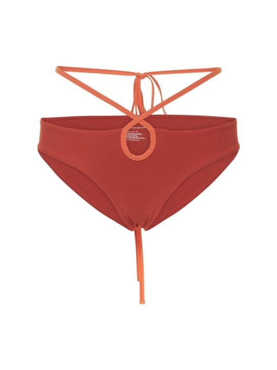 Christopher Esber: Bas de bikini en lycra à nouer - Marron - women_0 | Luisa Via Roma