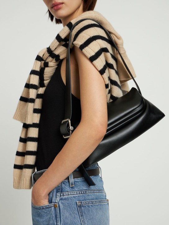 Osoi: Folder Brot leather shoulder bag - Black - women_1 | Luisa Via Roma