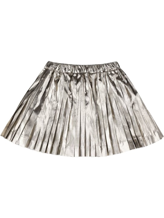 Bonpoint: ラミネートミニスカート - ゴールド - kids-girls_0 | Luisa Via Roma
