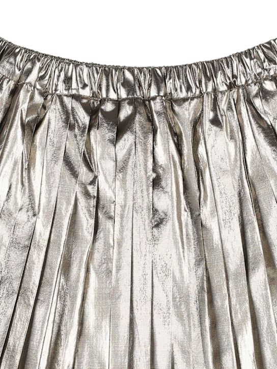 Bonpoint: ラミネートミニスカート - ゴールド - kids-girls_1 | Luisa Via Roma