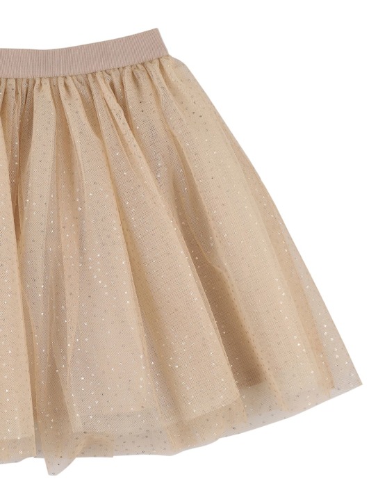 Bonpoint: Pleated tulle mini skirt - kids-girls_1 | Luisa Via Roma