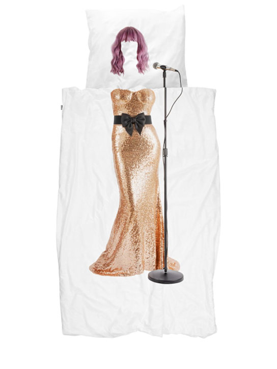 Snurk: Parure de lit en coton biologique Singer - Blanc - kids-girls_0 | Luisa Via Roma