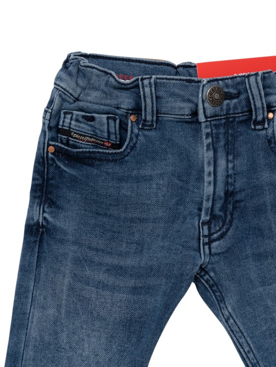 Diesel Kids: Washed stretch cotton denim jeans - kids-boys_1 | Luisa Via Roma
