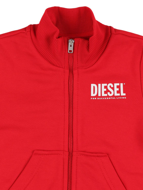 Diesel Kids: Sweatshirt und Trainingshose aus Baumwolle - kids-boys_1 | Luisa Via Roma