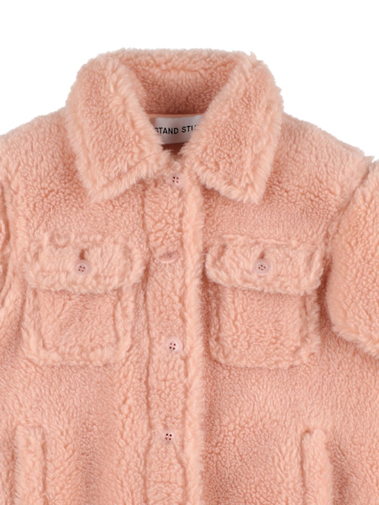 Stand Studio: Giacca Sabi in pelliccia sintetica - Rosa Chiaro - kids-girls_1 | Luisa Via Roma