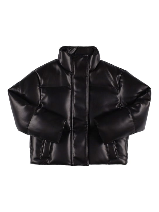 Stand Studio: Piumino Tatum in similpelle - Nero - kids-girls_0 | Luisa Via Roma