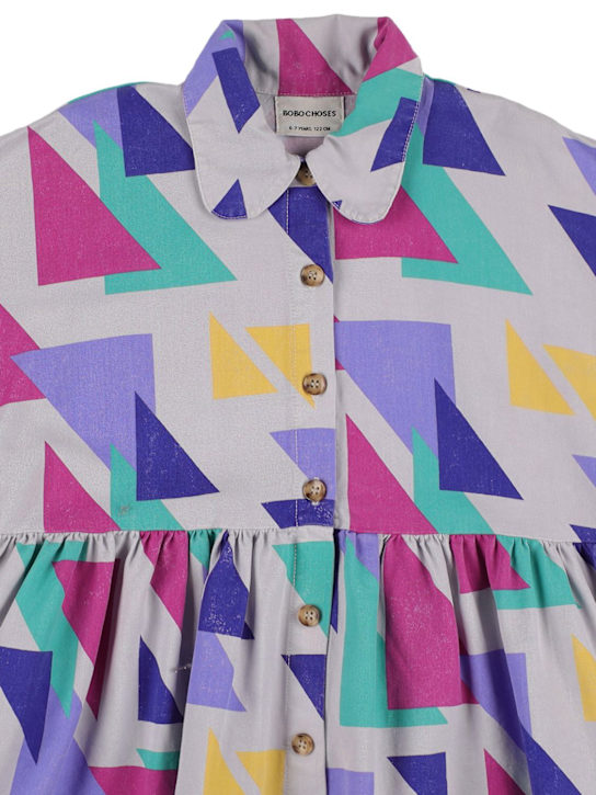 Bobo Choses: BEDRUCKTES KLEID AUS LYOCELLTWILL - Bunt - kids-girls_1 | Luisa Via Roma