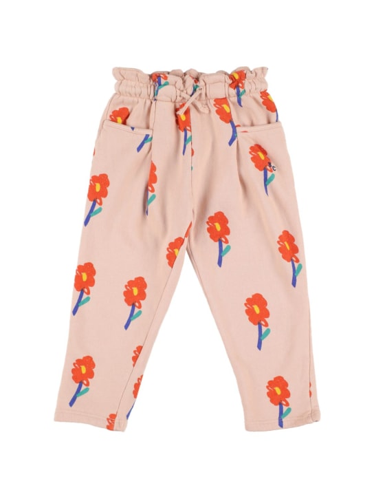 Bobo Choses: Pantalon de survêtement en coton bio imprimé fleur - kids-girls_0 | Luisa Via Roma