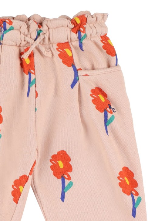 Bobo Choses: Pantalon de survêtement en coton bio imprimé fleur - kids-girls_1 | Luisa Via Roma