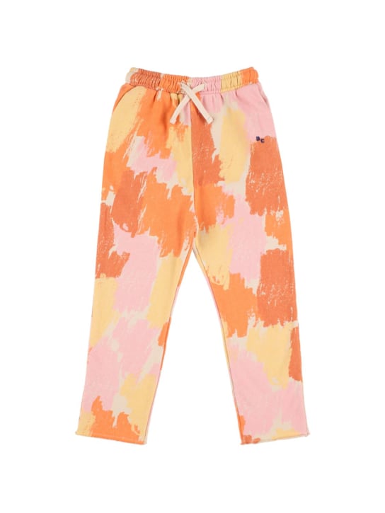 Bobo Choses: Pantalon en coton biologique imprimé logo - Multicolore - kids-girls_0 | Luisa Via Roma