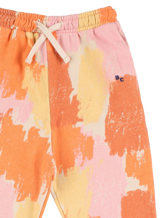 Bobo Choses: Pantalon en coton biologique imprimé logo - Multicolore - kids-girls_1 | Luisa Via Roma