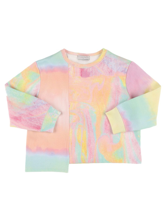 Stella McCartney Kids: SWEATSHIRT & TRAININGSHOSE AUS BIO-BAUMWOLLE - Bunt - kids-girls_1 | Luisa Via Roma
