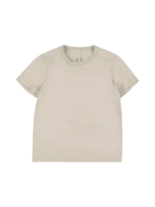 Rick Owens: Cotton jersey t-shirt - Off White - kids-boys_0 | Luisa Via Roma
