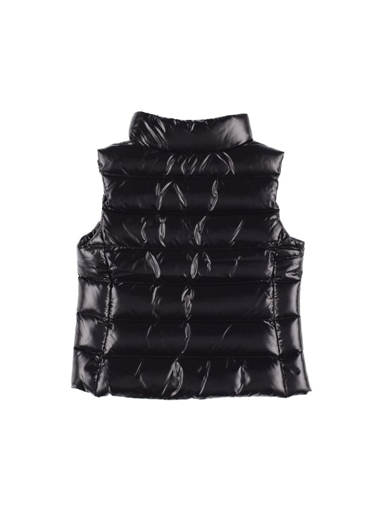 Moncler: Piumino smanicato Ghany in nylon - kids-girls_2 | Luisa Via Roma